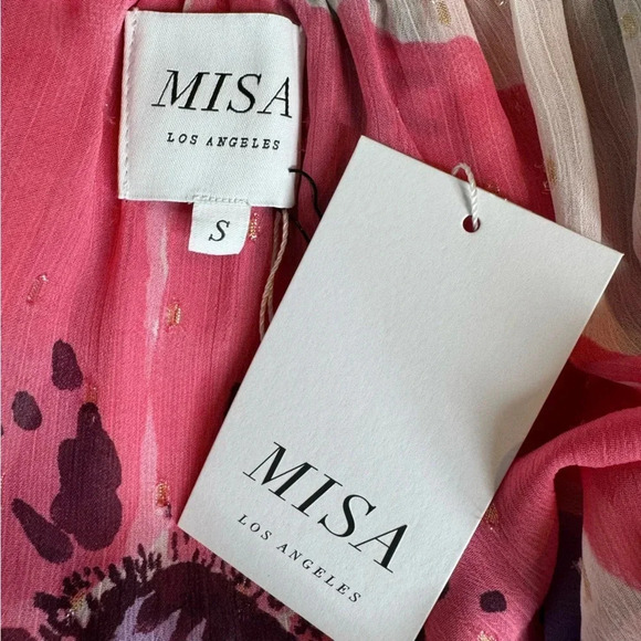 Misa Devon Floral Off Shoulder Mini Dress in Poppy Love Size S NWT - Picture 7 of 12